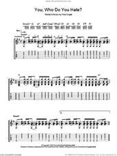 Cover icon of You, Who Do You Hate? sheet music for guitar (tablature) by Mansun and Paul Draper, intermediate skill level