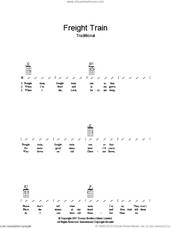 Cover icon of Freight Train sheet music for guitar (chords), intermediate skill level