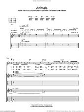 Cover icon of Animals sheet music for guitar (tablature) by Coldplay, Chris Martin, Guy Berryman, Jon Buckland and Will Champion, intermediate skill level