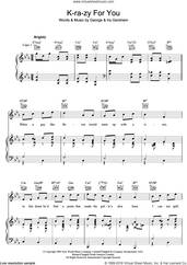 Cover icon of K-ra-zy For You sheet music for voice, piano or guitar by George Gershwin and Ira Gershwin, intermediate skill level