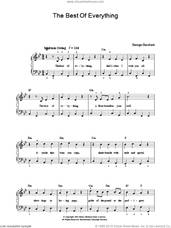 Cover icon of The Best Of Everything sheet music for piano solo by Frank Sinatra and George Gershwin, easy skill level