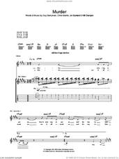 Cover icon of Murder sheet music for guitar (tablature) by Coldplay, Chris Martin, Guy Berryman, Jon Buckland and Will Champion, intermediate skill level