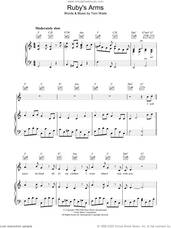 Cover icon of Ruby's Arms sheet music for voice, piano or guitar by Tom Waits, intermediate skill level