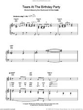 Cover icon of Tears At The Birthday Party sheet music for voice, piano or guitar by Burt Bacharach and Elvis Costello, intermediate skill level