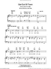 Cover icon of Get Out Of Town sheet music for voice, piano or guitar by Cole Porter, intermediate skill level