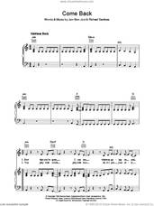 Cover icon of Come Back sheet music for voice, piano or guitar by Bon Jovi and Richie Sambora, intermediate skill level