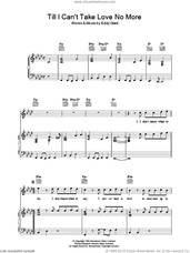 Cover icon of Till I Can't Take Love No More sheet music for voice, piano or guitar by Eddy Grant, intermediate skill level