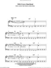 Cover icon of With Every Heartbeat sheet music for piano solo by Robyn, Andreas Kleerup and Robin Carlsson, easy skill level