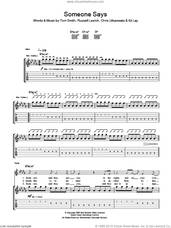 Cover icon of Someone Says sheet music for guitar (tablature) by Editors, Chris Urbanowicz, Ed Lay, Russell Leetch and Tom Smith, intermediate skill level