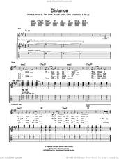 Cover icon of Distance sheet music for guitar (tablature) by Editors, Chris Urbanowicz, Ed Lay, Russell Leetch and Tom Smith, intermediate skill level