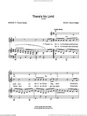 Cover icon of There's No Limit sheet music for voice, piano or guitar by Alison Hedger and The Prayer Trust, intermediate skill level