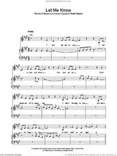 Cover icon of Let Me Know sheet music for voice, piano or guitar by Roisin Murphy and Andrew Cocup, intermediate skill level
