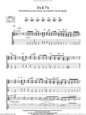 Cover icon of 3's and 7's sheet music for guitar (tablature) by Queens Of The Stone Age, Joey Castillo, Josh Homme and Troy Van Leeuwen, intermediate skill level