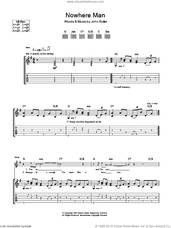 Cover icon of Nowhere Man sheet music for guitar (tablature) by John Butler, intermediate skill level