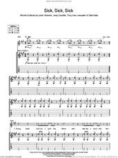 Cover icon of Sick, Sick, Sick sheet music for guitar (tablature) by Queens Of The Stone Age, Chris Goss, Joey Castillo, Josh Homme and Troy Van Leeuwen, intermediate skill level