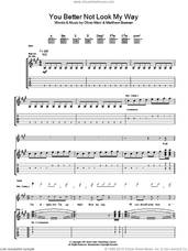 Cover icon of You Better Not Look My Way sheet music for guitar (tablature) by The Pigeon Detectives, Matthew Bowman and Oliver Main, intermediate skill level