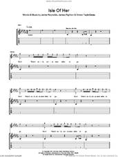 Cover icon of Isle Of Her sheet music for guitar (tablature) by Klaxons, James Righton, Jamie Reynolds and Simon Taylor-Davies, intermediate skill level
