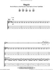 Cover icon of Magick sheet music for guitar (tablature) by Klaxons, James Righton, Jamie Reynolds and Simon Taylor-Davies, intermediate skill level