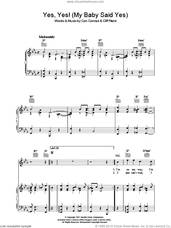 Cover icon of Yes Yes (My Baby Said Yes) sheet music for voice, piano or guitar by Con Conrad and Cliff Friend, intermediate skill level
