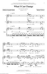 Cover icon of What I Can Change sheet music for choir (2-Part) by Philip Silvey, intermediate duet