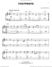 Cover icon of Footprints, (beginner) sheet music for piano solo by Wayne Shorter, beginner skill level