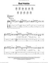 Cover icon of Bad Habits sheet music for guitar solo (easy tablature) by Ed Sheeran, Fred Gibson and Johnny McDaid, easy guitar (easy tablature)