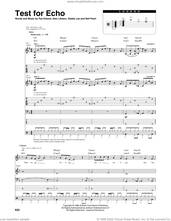 Cover icon of Test For Echo sheet music for chamber ensemble (Transcribed Score) by Rush, Alex Lifeson, Geddy Lee, Neil Peart and Pye Dubois, intermediate skill level