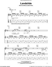 Cover icon of Landslide sheet music for guitar (tablature, play-along) by Fleetwood Mac and Stevie Nicks, intermediate skill level