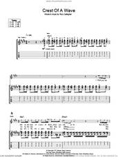 Cover icon of Crest Of A Wave sheet music for guitar (tablature) by Rory Gallagher, intermediate skill level