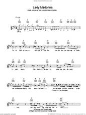 Cover icon of Lady Madonna sheet music for voice and other instruments (fake book) by The Beatles, John Lennon and Paul McCartney, intermediate skill level