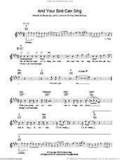Cover icon of And Your Bird Can Sing sheet music for voice and other instruments (fake book) by The Beatles, John Lennon and Paul McCartney, intermediate skill level
