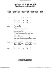 Cover icon of Wash In The Rain sheet music for guitar (chords) by The Bees, Aaron Fletcher and Paul Butler, intermediate skill level