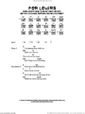 Cover icon of For Lovers sheet music for guitar (chords) by Wolfman, David Banks, Jake Fior, Julian Taylor, Maff Scott, Matt White, Ned Scott, Pete Doherty and Peter Wolfe, intermediate skill level