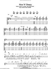 Cover icon of Nice 'N' Sleazy sheet music for guitar (tablature) by The Stranglers, David Greenfield, Hugh Cornwell, Jean-Jacques Burnel and Jet Black, intermediate skill level