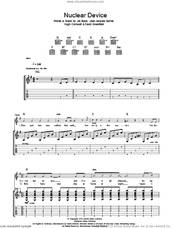 Cover icon of Nuclear Device sheet music for guitar (tablature) by The Stranglers, David Greenfield, Hugh Cornwell, Jean-Jacques Burnel and Jet Black, intermediate skill level