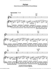 Cover icon of Ashes sheet music for voice, piano or guitar by Embrace, Danny McNamara and Richard McNamara, intermediate skill level