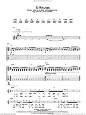 Cover icon of 5 Minutes sheet music for guitar (tablature) by The Stranglers, David Greenfield, Hugh Cornwell, Jean-Jacques Burnel and Jet Black, intermediate skill level