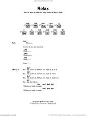Cover icon of Relax sheet music for guitar (chords) by Peter Gill and Holly Johnson, intermediate skill level