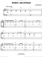 Cover icon of When I Am Afraid sheet music for piano solo by Frank Hernandez, easy skill level