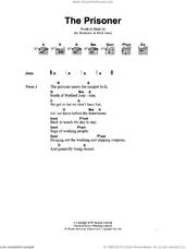 Cover icon of The Prisoner sheet music for guitar (chords) by The Clash, Joe Strummer and Mick Jones, intermediate skill level