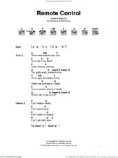 Cover icon of Remote Control sheet music for guitar (chords) by The Clash, Joe Strummer and Mick Jones, intermediate skill level