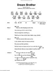 Cover icon of Dream Brother sheet music for guitar (chords) by Jeff Buckley, Matt Johnson and Mick Grondahl, intermediate skill level