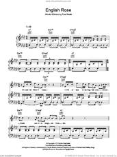 Cover icon of English Rose sheet music for voice, piano or guitar by The Jam and Paul Weller, intermediate skill level