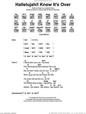 Cover icon of Hallelujah / I Know It's Over sheet music for guitar (chords) by Jeff Buckley, Johnny Marr, Leonard Cohen and Steven Morrissey, intermediate skill level