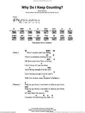 Cover icon of Why Do I Keep Counting sheet music for guitar (chords) by The Killers, Brandon Flowers, Dave Keuning, Mark Stoermer and Ronnie Vannucci, intermediate skill level
