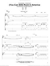 Cover icon of (You Can Still) Rock In America sheet music for guitar (tablature) by Night Ranger, Brad Gillis and Jack Blades, intermediate skill level