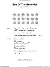 Cover icon of Eye Of The Beholder sheet music for guitar (chords) by Metallica, James Hetfield, Kirk Hammett and Lars Ulrich, intermediate skill level