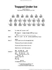 Cover icon of Trapped Under Ice sheet music for guitar (chords) by Metallica, James Hetfield, Kirk Hammett and Lars Ulrich, intermediate skill level