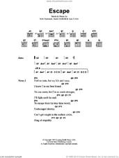 Cover icon of Escape sheet music for guitar (chords) by Metallica, James Hetfield, Kirk Hammett and Lars Ulrich, intermediate skill level