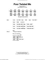Cover icon of Poor Twisted Me sheet music for guitar (chords) by Metallica, James Hetfield and Lars Ulrich, intermediate skill level
